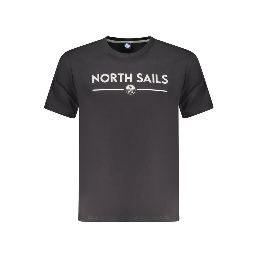 

Черная хлопковая мужская футболка North Sails