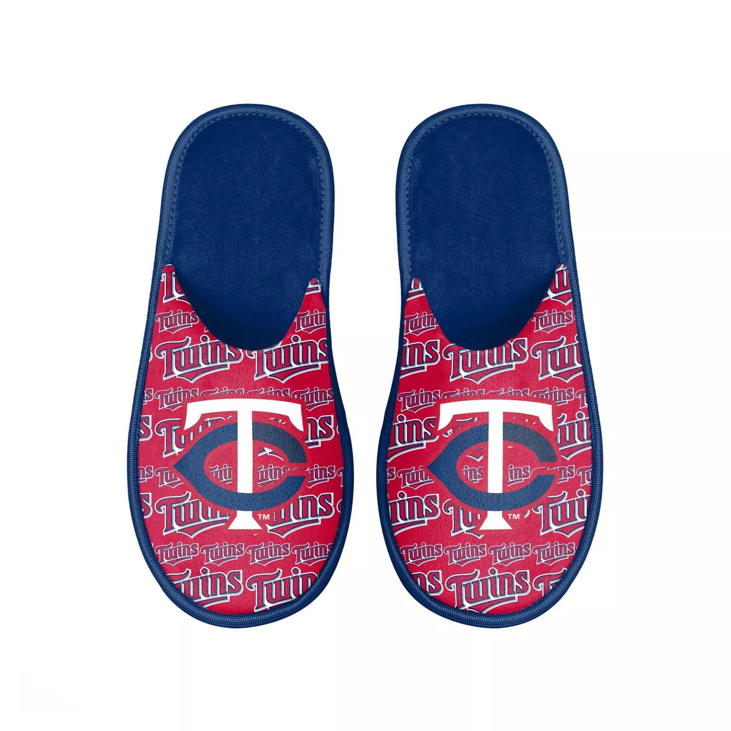 

Мужские шлепанцы с логотипом FOCO Minnesota Twins Scuff