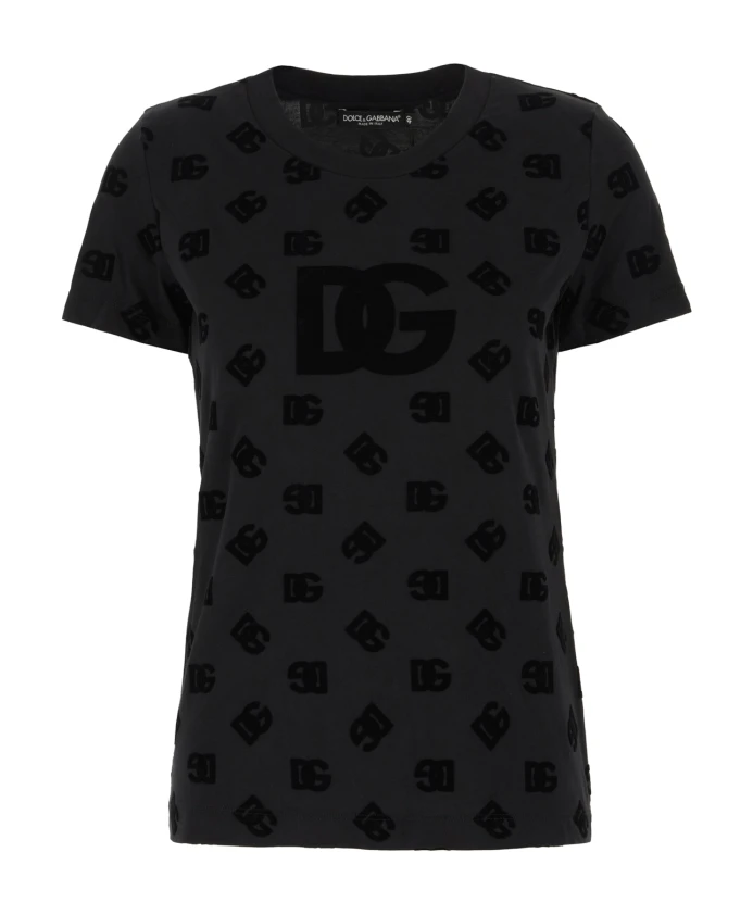 

Повседневная хлопковая футболка Dolce & Gabbana, черный