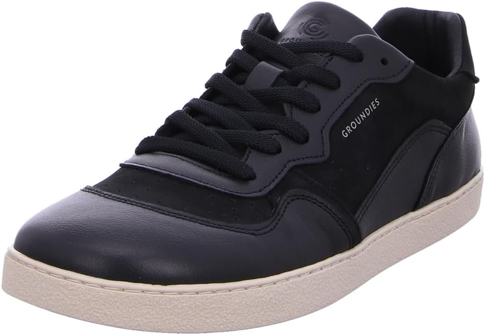 

GROUNDIES Nova Босоножки для мужчин - кроссовки-тренеры с широкой носочной частью, удобной стелькой и подошвой с нулевым перепадом и противоскользящим эффектом, черный