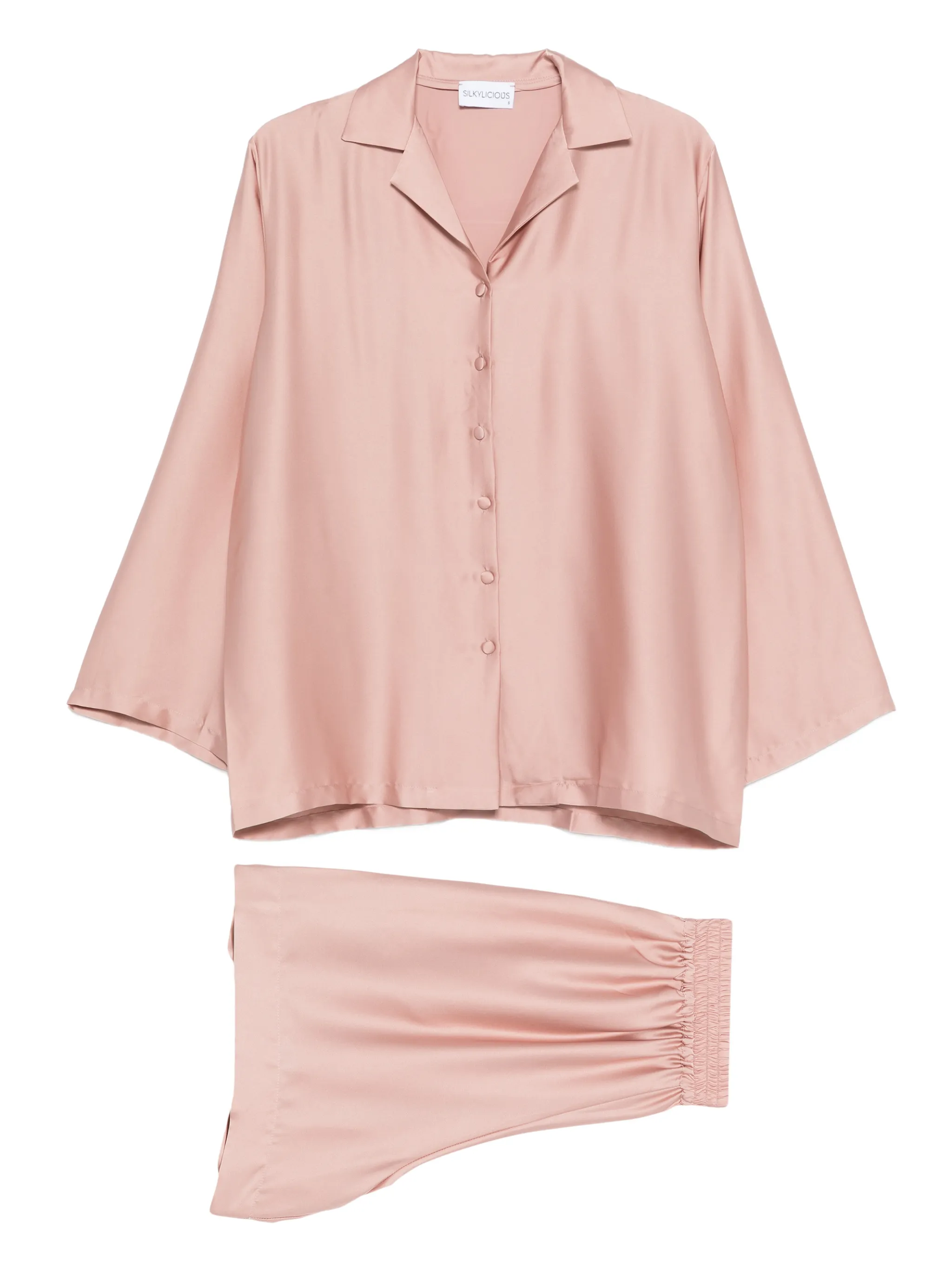 

Комплект Alua из рубашки и шортов Silkylicious, розовый