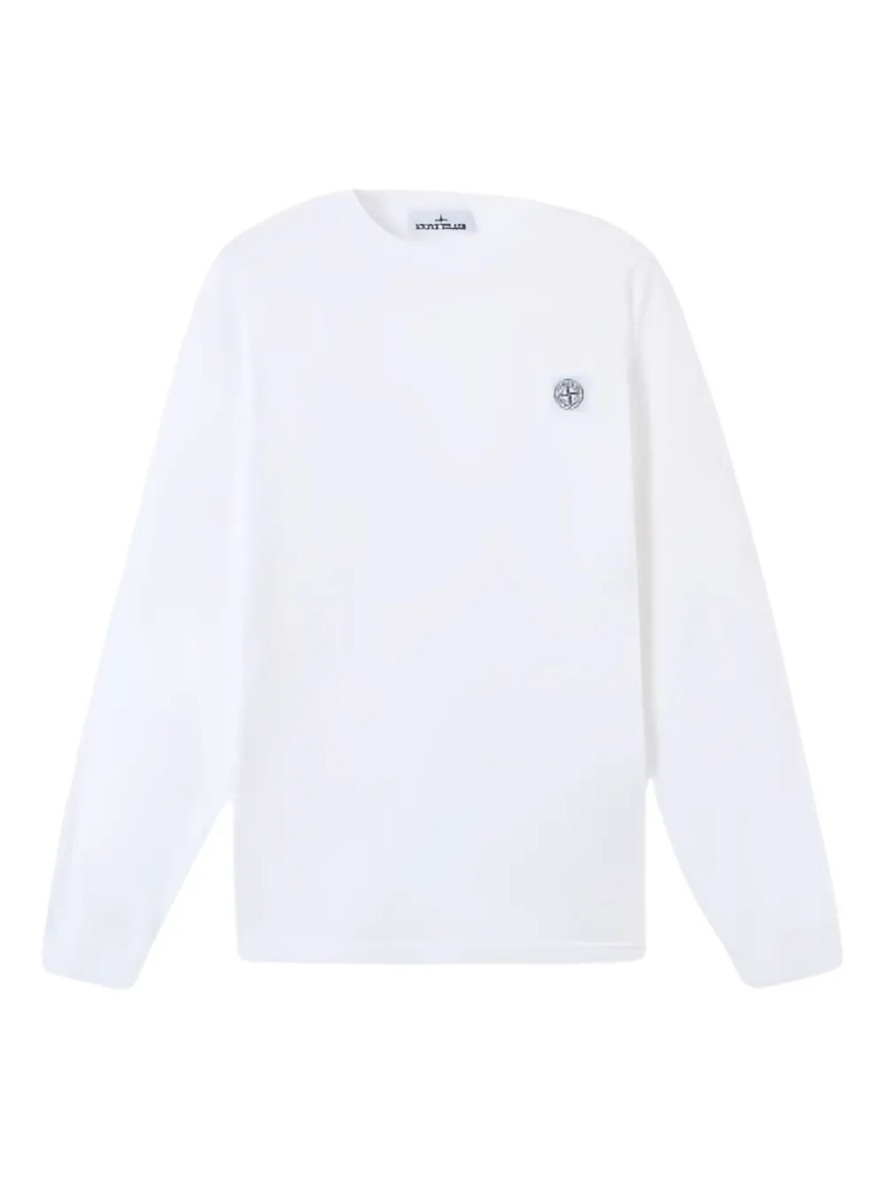

Футболка с длинными рукавами и логотипом Stone Island, белый