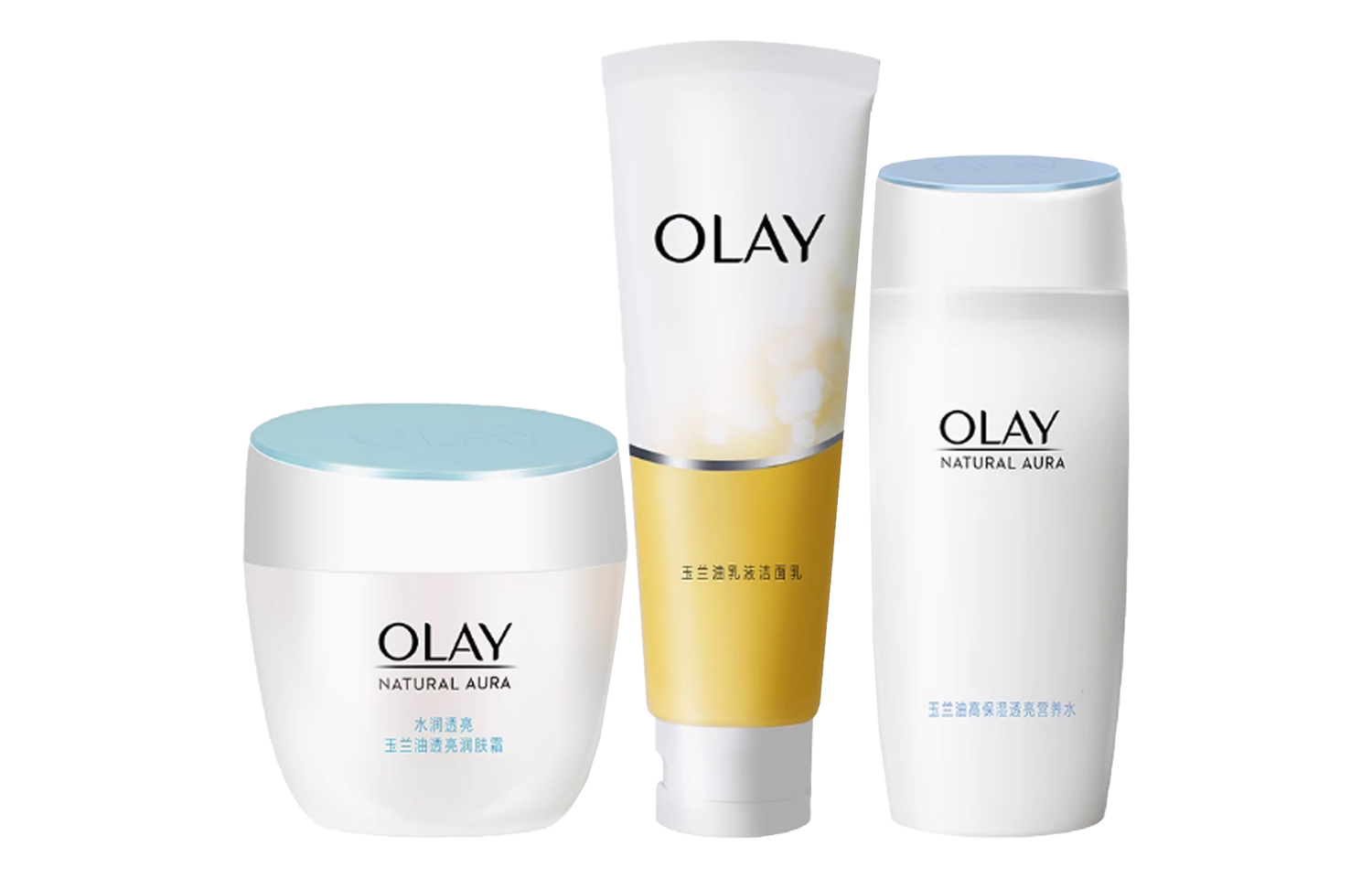 

Набор для ухода за кожей: очищающая вода, питательный крем для осветления, увлажняющее и гидратирующее очищающее средство 50g+100g+150ml Olay