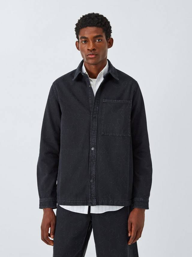 

Джимовая рубашка с лазерной гравировкой Kin, Black Beauty