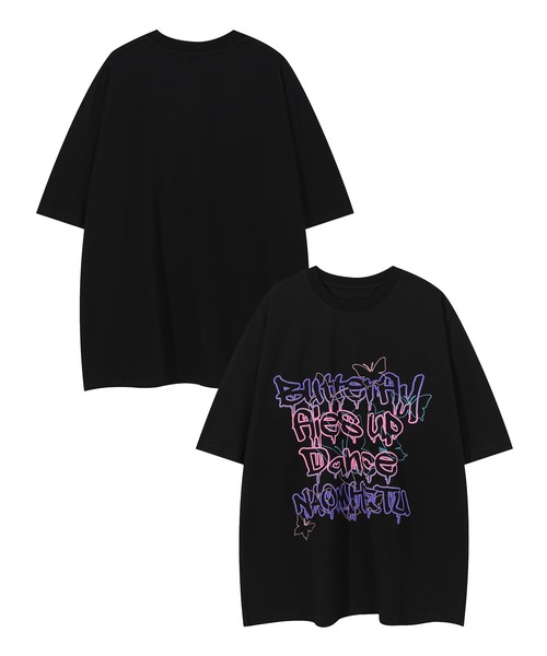 

Футболка с коротким рукавом, принт Pop Print, бренд HOOK, черный