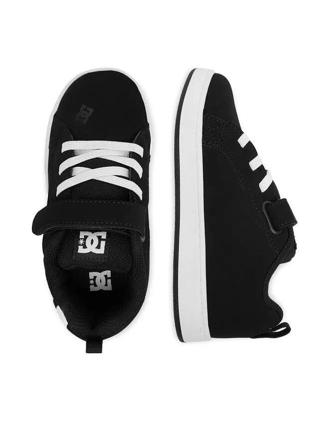 DC Shoes Кроссовки EO-COURT GRAFFIK ELASTIC TODDLER DC02547002 черные — фото 4