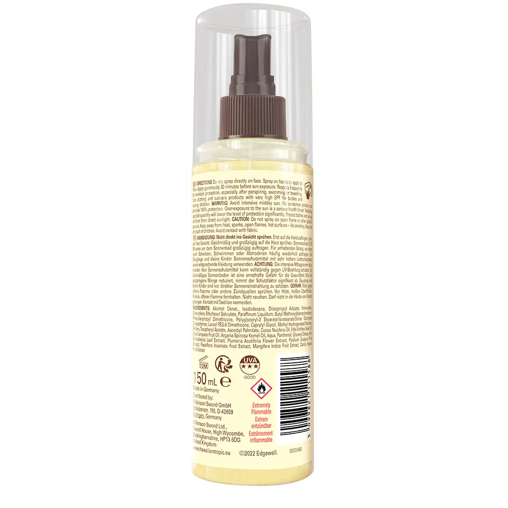 Солнцезащитный крем Silk Hydration Dry Oil Spf30 Mist Hawaiian Tropic, 150 мл — фото 2