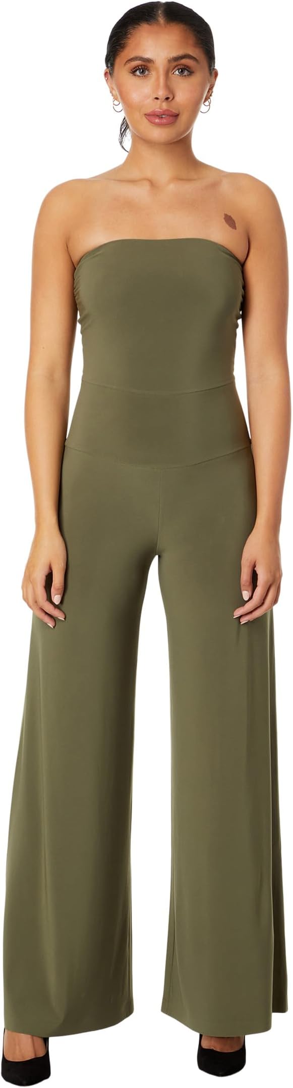 

Комбинезон Norma Kamali Strapless Elephant Jumpsuit, цвет Military