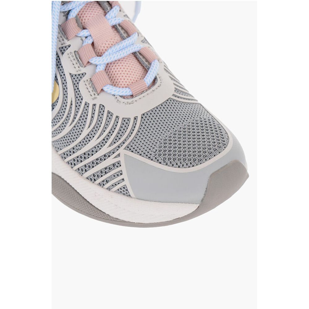 Низкие кроссовки LOVE Mesh SPRINT50 с контрастной отделкой Moschino, Blue — фото 4
