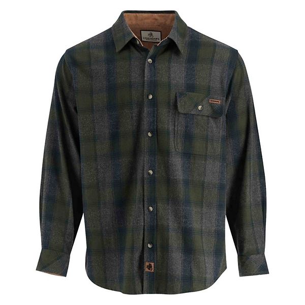 

Мужская рубашка в стиле бак кэмп в клетку Legendary Whitetails, Balsam Shadow Plaid