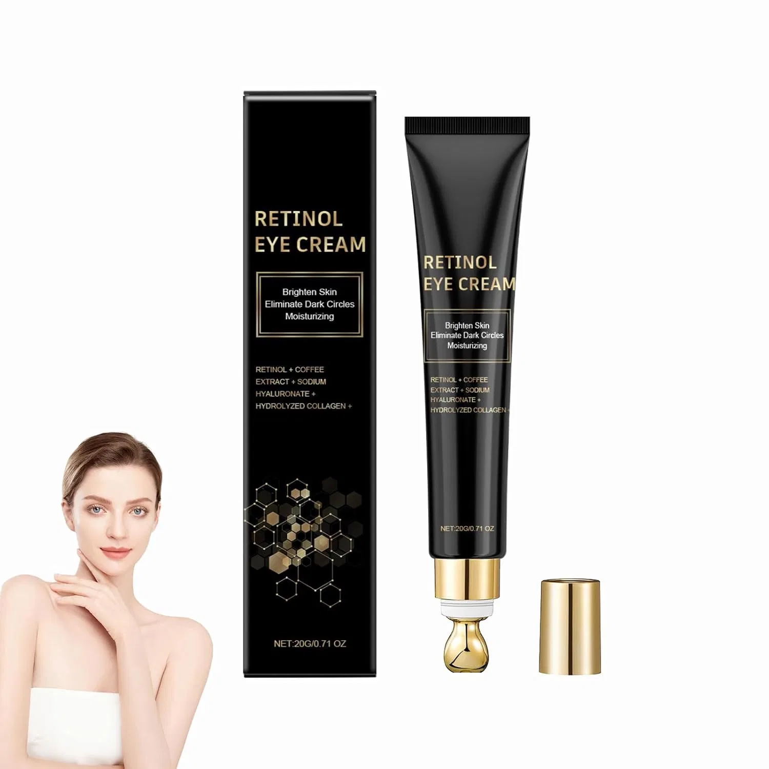 Крем для глаз с ретинолом и охлаждающим роликом от Retinol Generisch, 1 Piece.