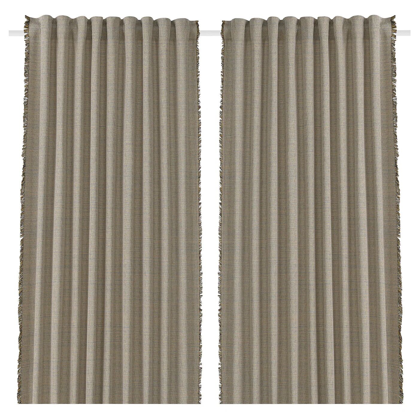 

2 шторы-гардины (затемненные), синий/желтый, 140х300 см, VÄXELBRUK IKEA