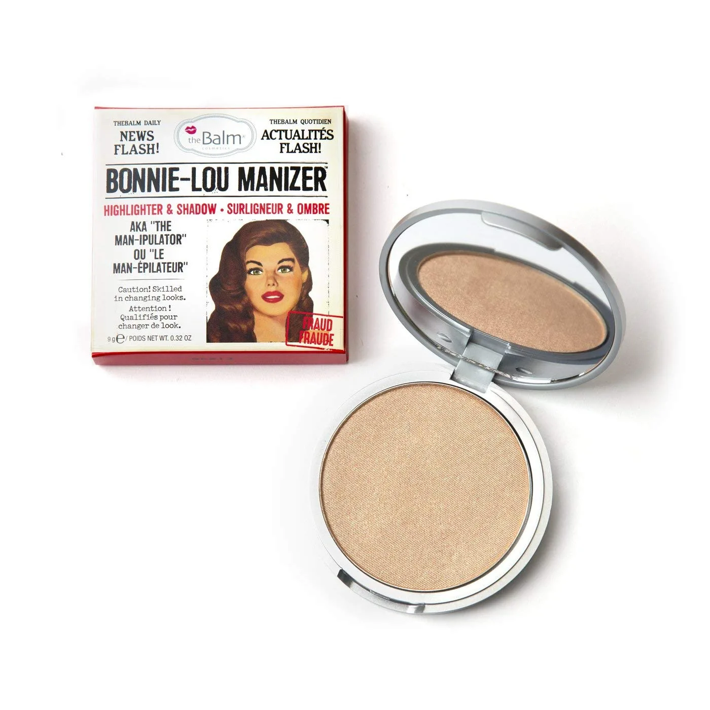 Хайлайтер и тени theBalm Bonnie-Lou Manizer, высокопигментированный, золотистый хайлайтер., Cranberry — фото 2