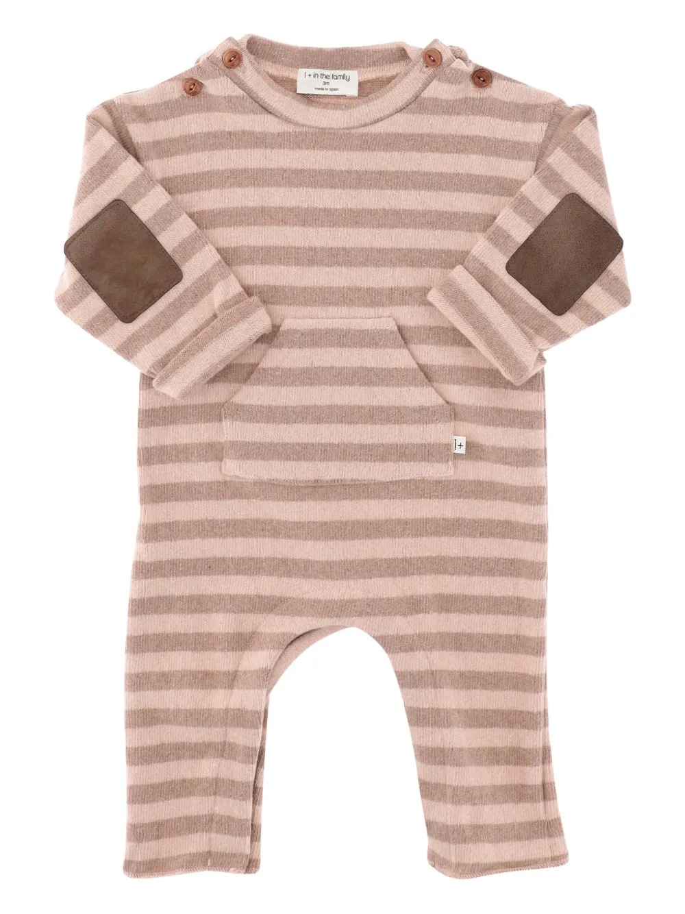 

Комбинезон с полосатым узором 1+ In The Family, розовый