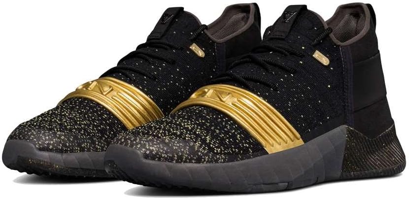Кроссовки Under Armour C1N, Black/Metallic Gold — фото 4
