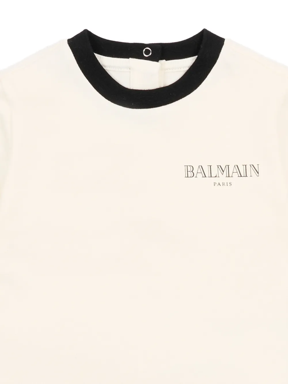 Футболка с короткими рукавами Balmain Kids, бежевый — фото 3