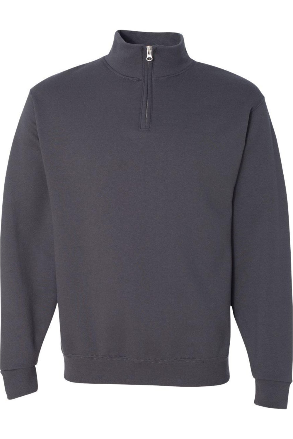 

Толстовка JERZEES Nublend Cadet Collar с застежкой-молнией на четверть длины, серый