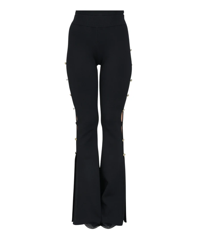 

Повседневные расклешенные брюки Versace Jeans Couture, черный