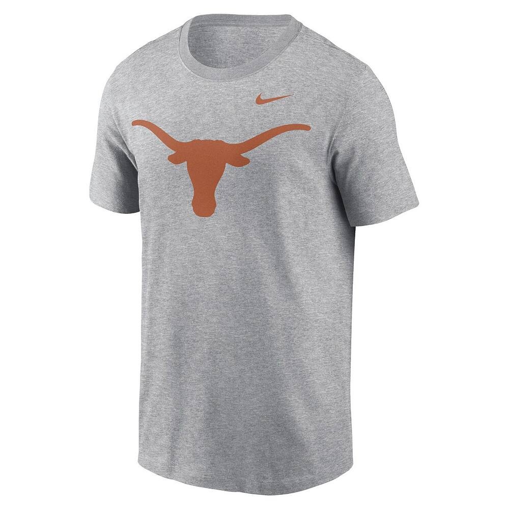 Мужская футболка с логотипом Nike Heather Grey Texas Longhorns Primetime Evergreen, цвет Tex Grey — фото 3