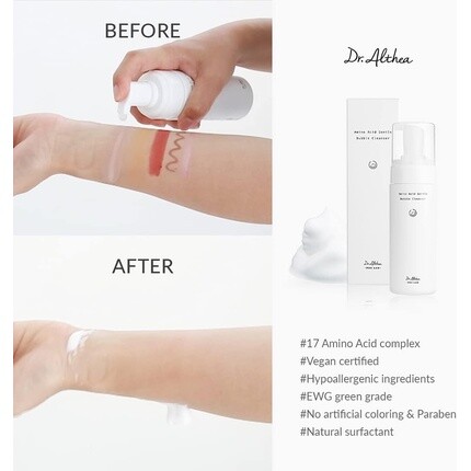 Крем для лица Dr.Althea — Amino Acid Gentle Bubble Cleanser с 17 видами аминокислот для сухой и чувствительной кожи — фото 3