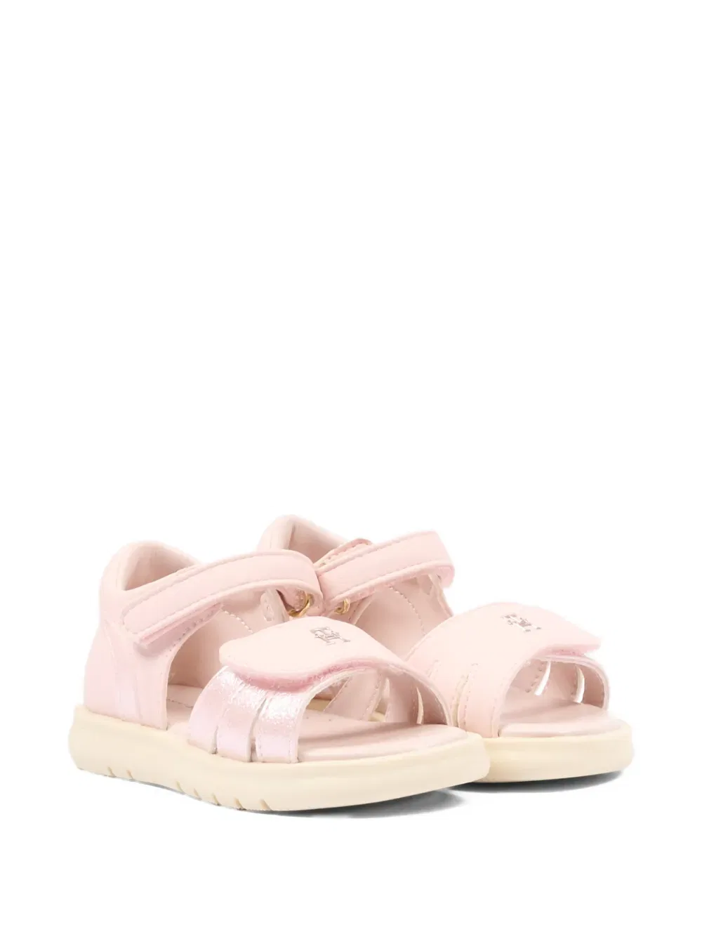 Сандалии с тисненым логотипом Tommy Hilfiger Junior, розовый