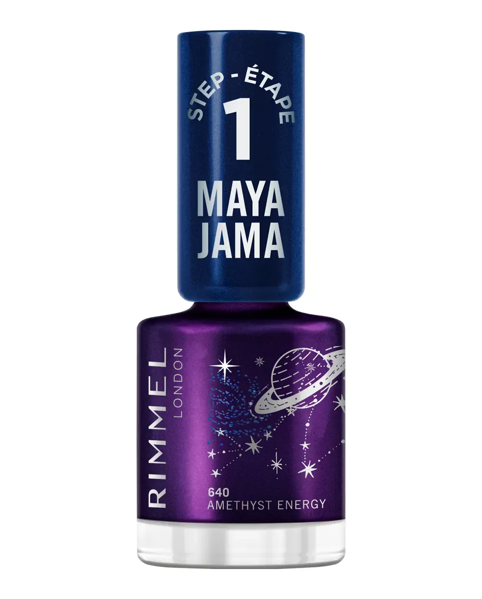 Лак для ногтей Rim Maya Jama Nail Gel London Rimmel, 640 Amethyst Energy