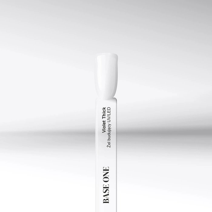 UV Base One Фиолетовый густой гель для наращивания ногтей 100 г Silcare — фото 4