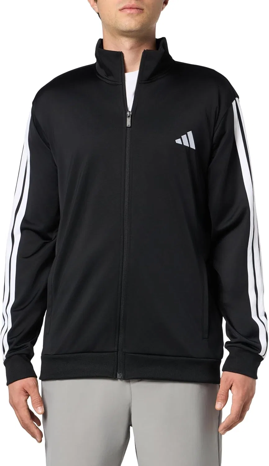 Спортивный костюм adidas Basic 3-Stripes Tricot, Black — фото 2