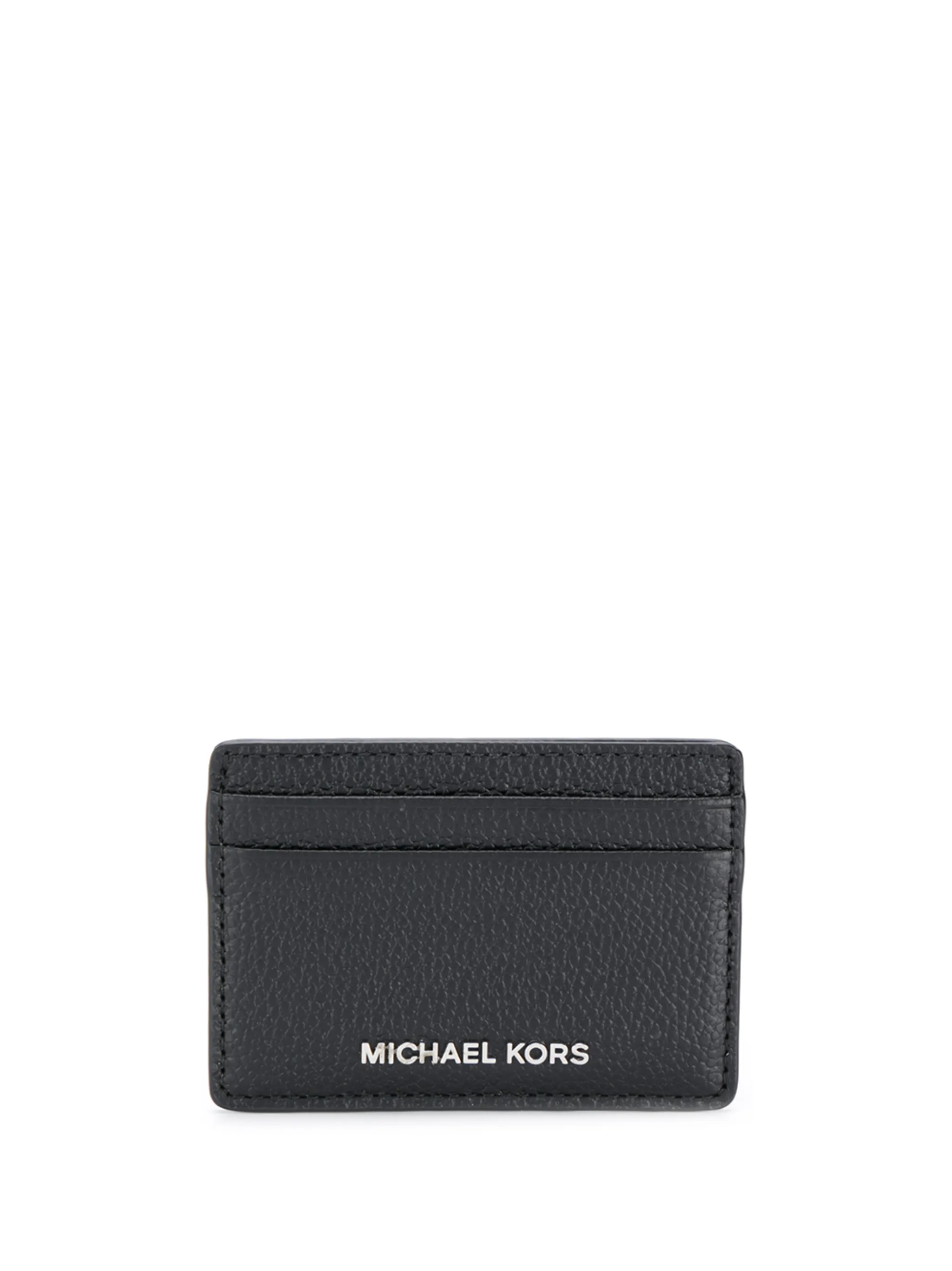 

Картхолдер с металлическим логотипом Michael Michael Kors, черный
