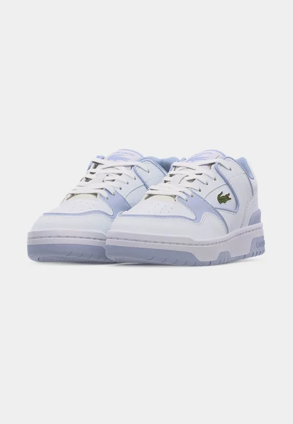 Детские кроссовки для игры в баскетбол унисекс Lacoste, White/Light Blue — фото 3
