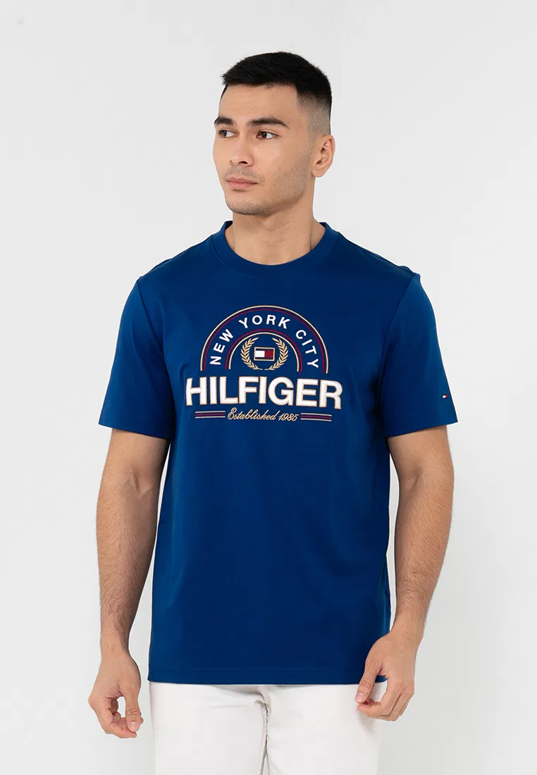 Футболка с коротким рукавом Icon Hilfiger Tee, Tommy Hilfiger, синий