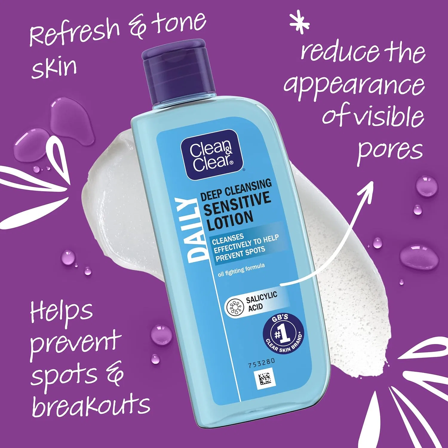 Лосьон Clean & Clear — Для лица Sensitive, 200 мл — фото 4