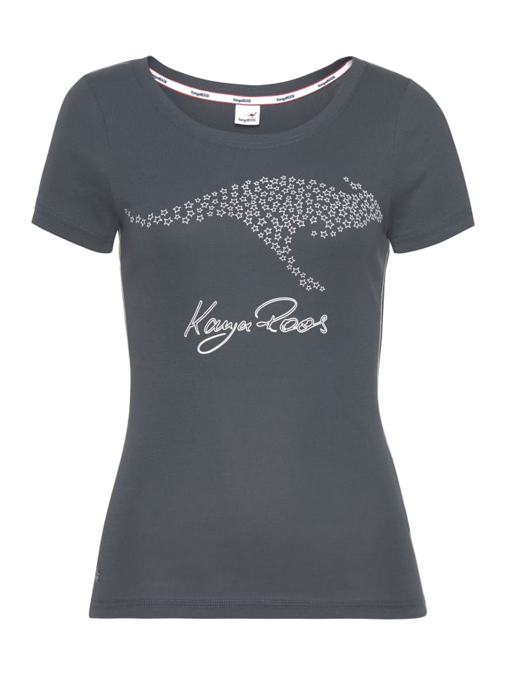 

Футболка с антрацитовым принтом Kangaroos