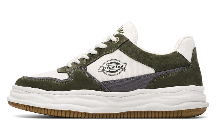 

Кроссовки Dickies Skateboarding Shoes Men Low-top White, хаки/белый