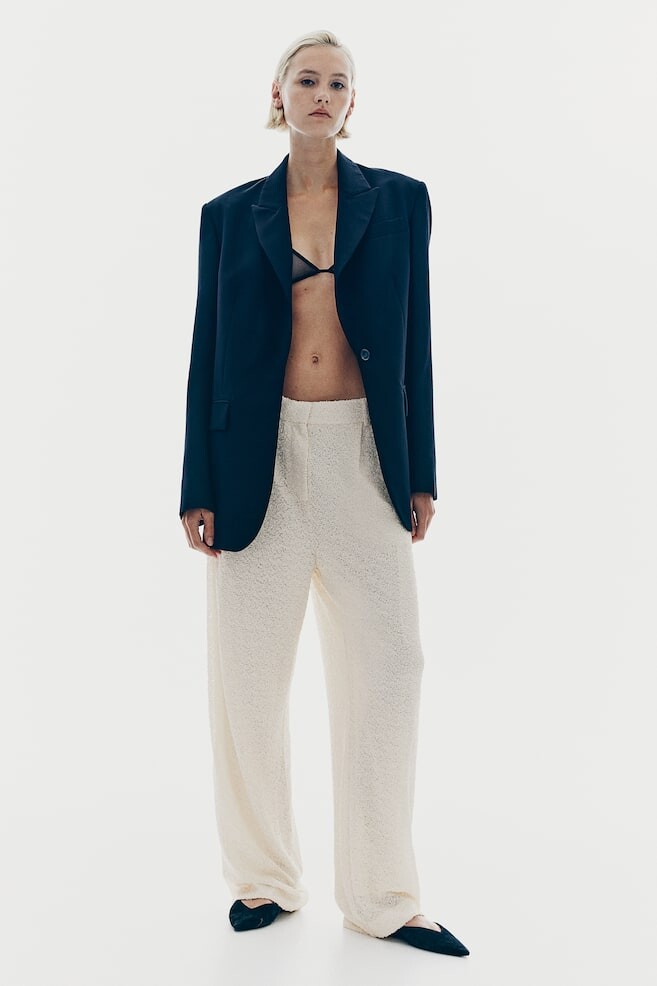 

Брюки с пайетками H&M, бежевый
