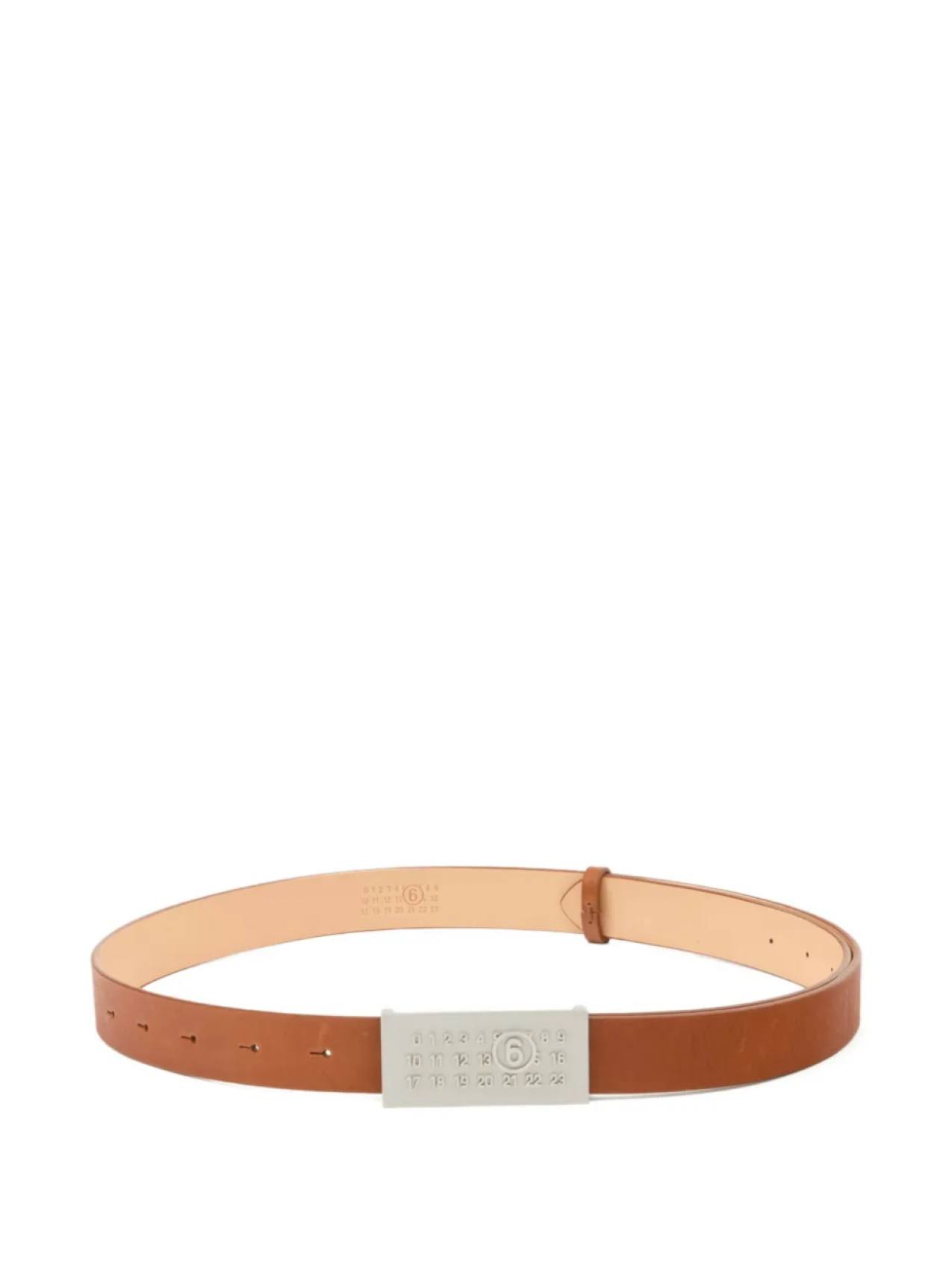 

MM6 Maison Margiela ремень Numeric, коричневый