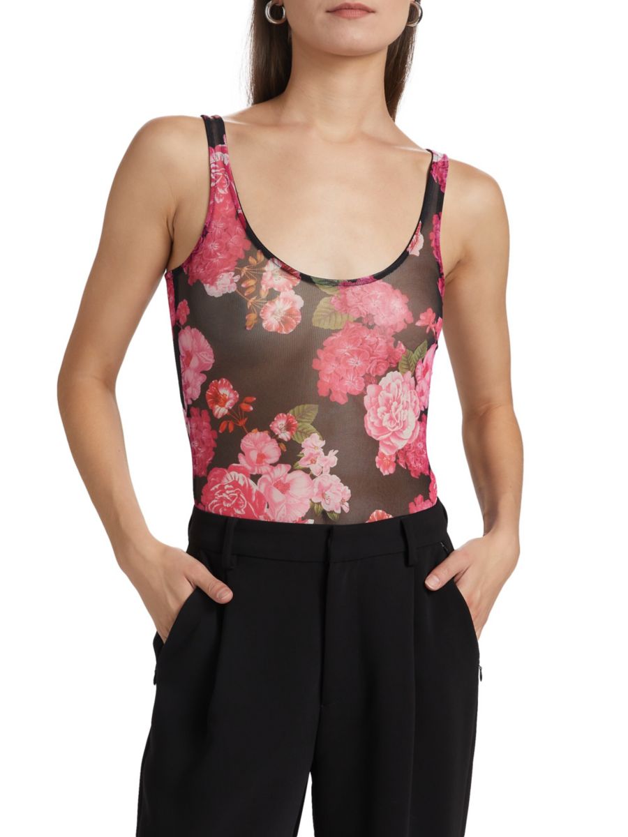 

Боди Gigi Floral-Mesh с круглым вырезом Generation Love, цвет Black Floral Fantasy
