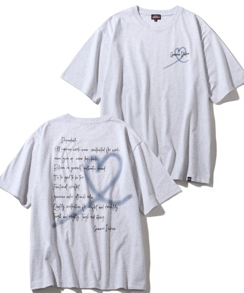 

Футболка с коротким рукавом, свободного кроя, с вышивкой и принтом Dickies, серый