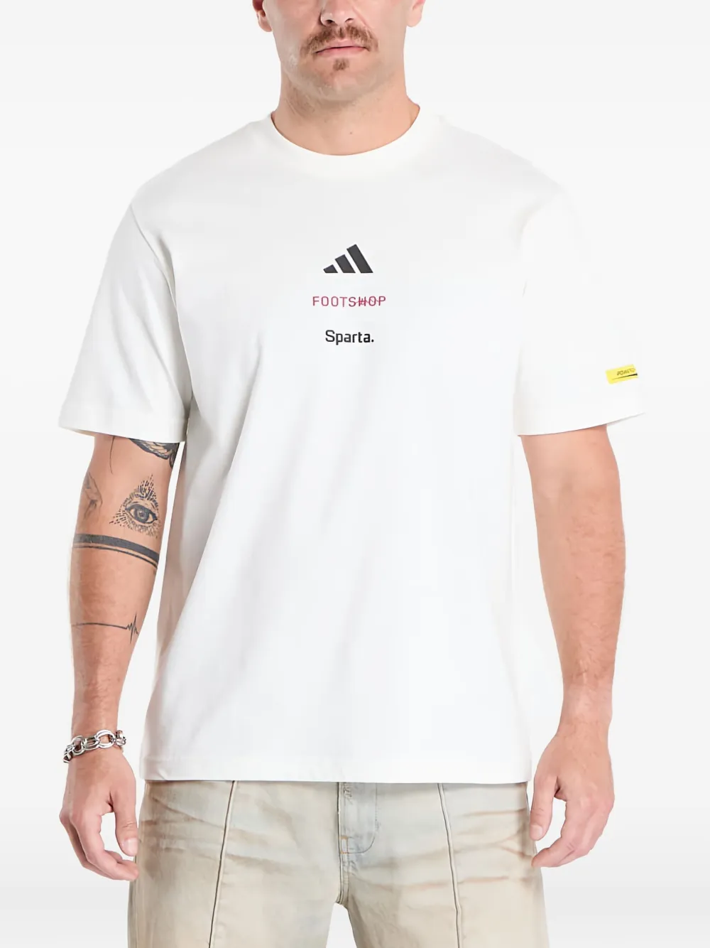 Футболка из коллаборации с Footshop и Sparta Adidas, нейтральный