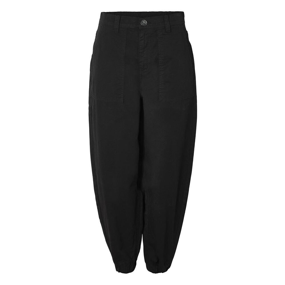 

Брюки Noisy May Lou High Waist Cargo, черный