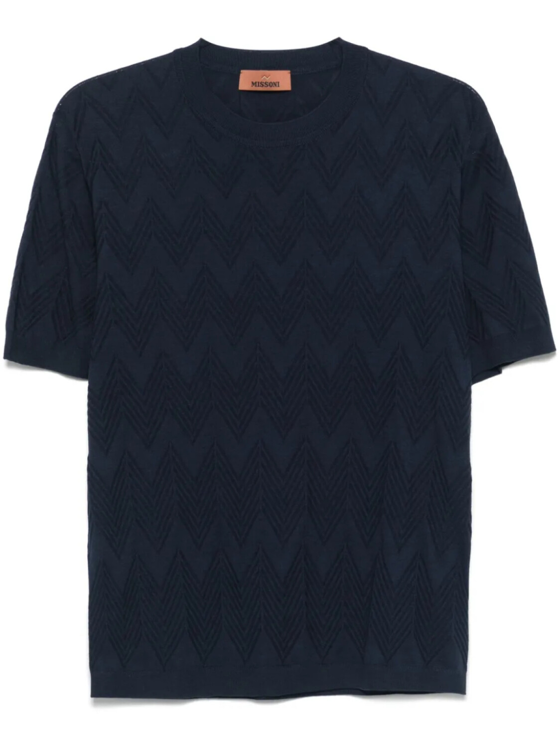 

Missoni футболка с узором зигзаг, синий