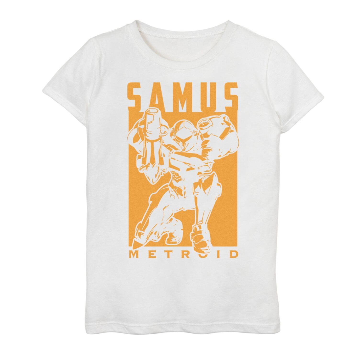 

Футболка с рисунком Nintendo Metroid Samus Returns Warrior Pose для девочек 7–16 лет Licensed Character
