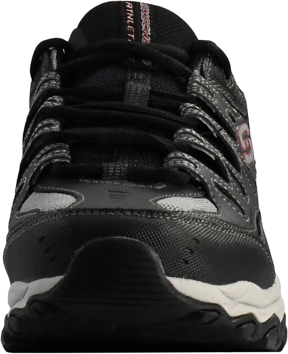 Мужские кроссовки Skechers Sport Afterburn Memory Foam Lace, Dark Grey Black — фото 2