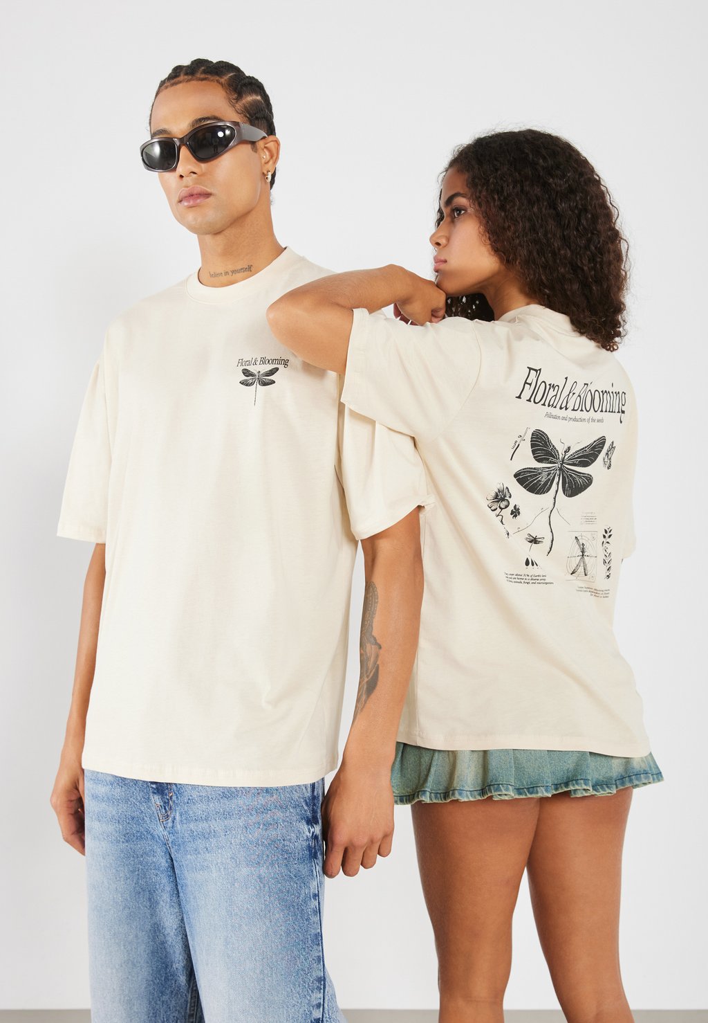 

Футболка с принтом UNISEX YOURTURN, кремовый
