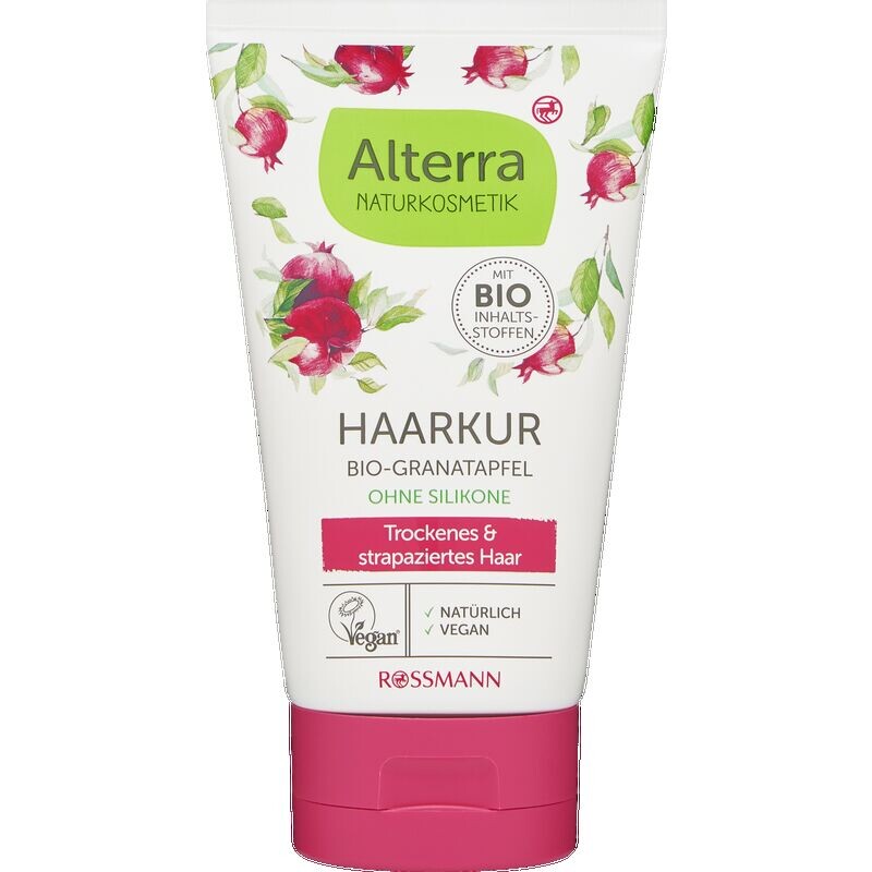 

Уход за волосами с органическим гранатом и органическим алоэ вера Alterra NATURKOSMETIK, 150 ml