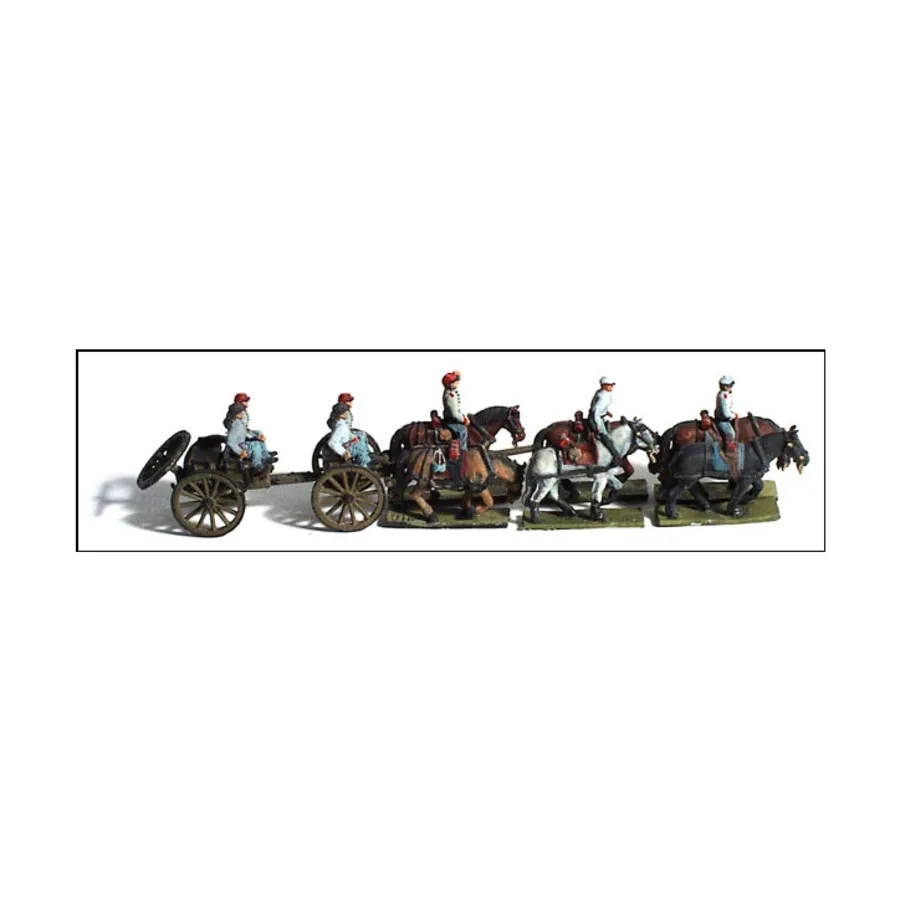 

Кессон с райдерами - CSA, Micro Force American Civil War Figures - Limbered Artillery (10mm)