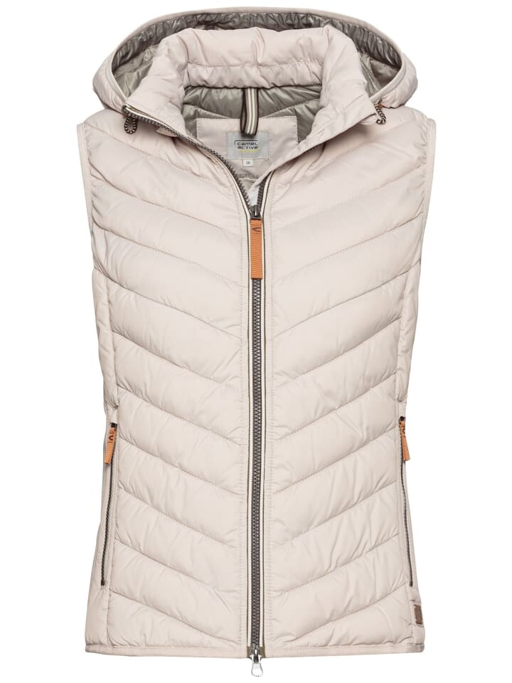 

Стеганый жилет Camel Active aus recyceltem Polyester, цвет beige-grau