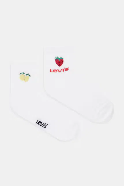 Носки 2 шт повседневные Levi's, белый