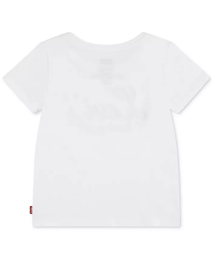 Футболка с графическим принтом Big Girls Script Logo Levi's, белый — фото 2