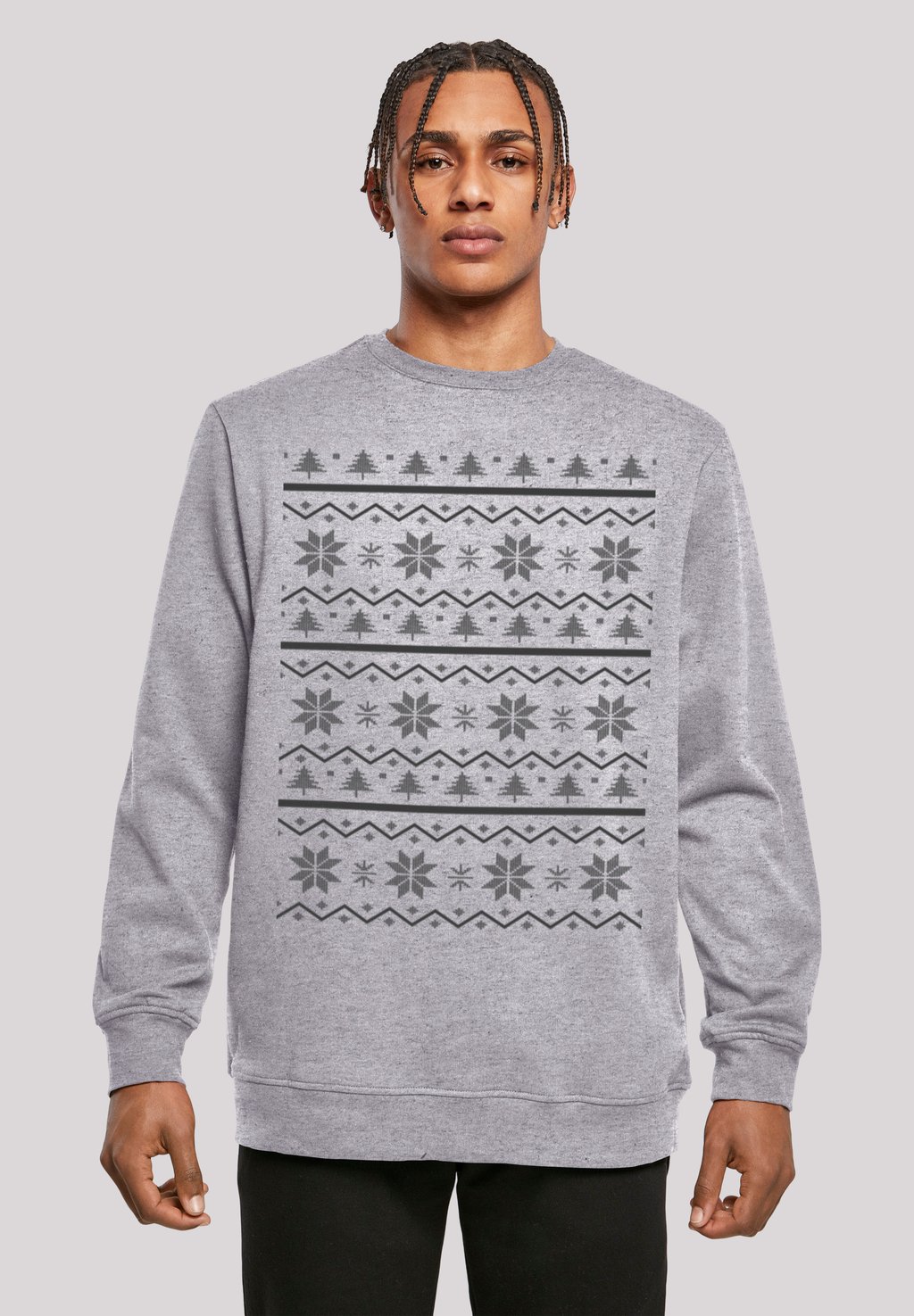 

Толстовка SCANDINAVIAN MUSTER WEIHNACHTEN F4NT4STIC, серый